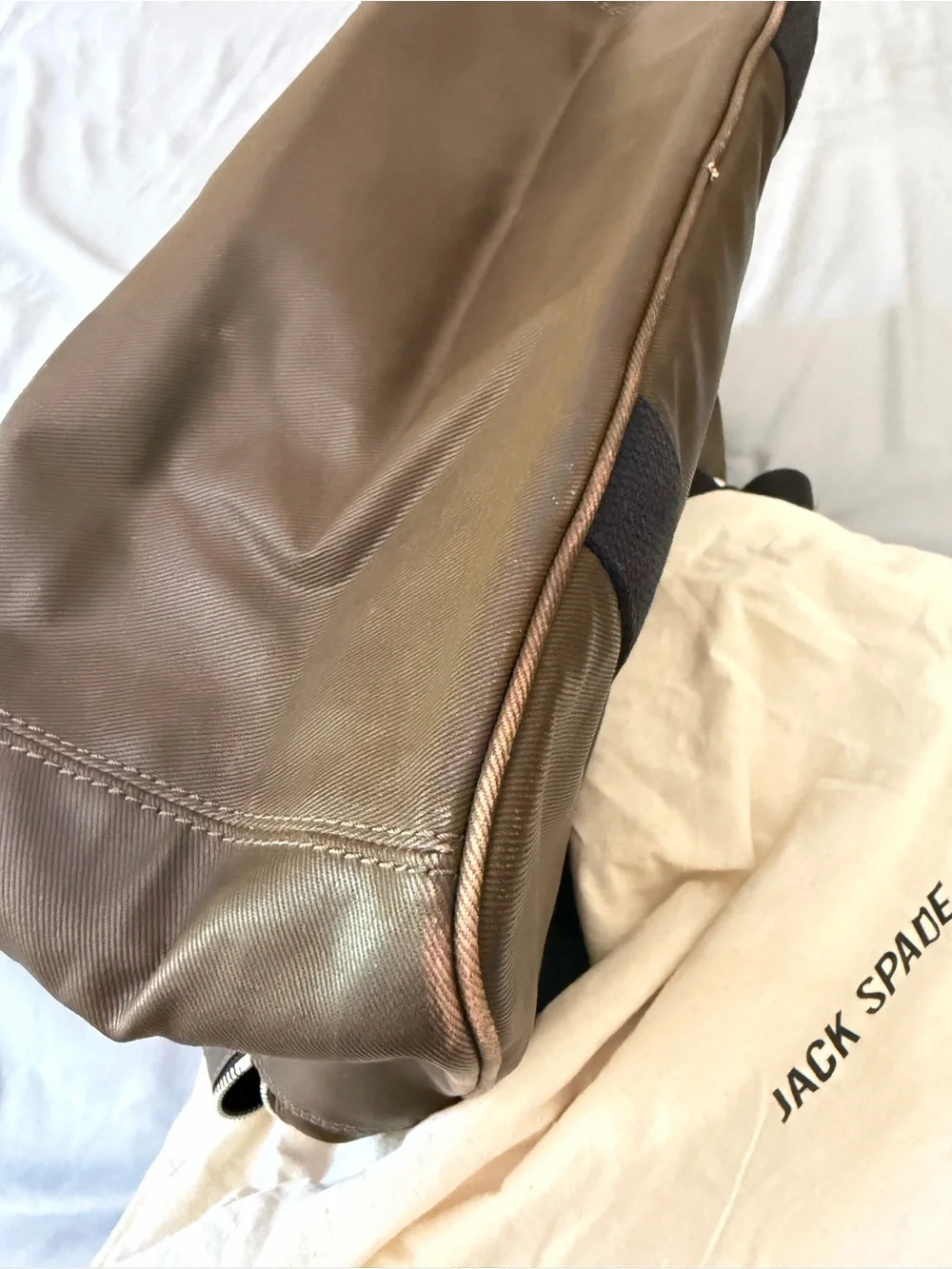 JACK SPADE MILEMARK TWILL IN-FLIGHT BAG